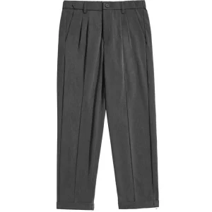 High Quality Men’s Casual Streetwear Pants Quick Dry New Straight Leg Large Autumn Mid Cotton Woven Embroidered HIghly
