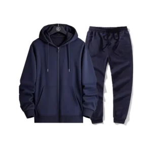 High Quality Men’s Hoodie Hooded Sweatshirt Zipper Pocket Cardigan Sports Casual Fashion Hoodie Set