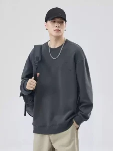 High Quality Men’s Hoodies Sweatshirts Custom Logo Pullover Screen Printing Casual France Terry Sweatshirts