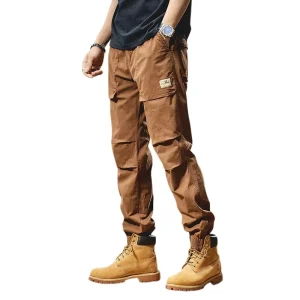 High Quality Men’s New Arrival Trendy Cargo Pants High Street Casual Trousers Durable Outdoor Work Pants