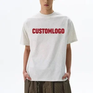 High Quality Men’s Screen Printed T shirt Customized with 100% Pure Cotton Blank O neck Lightweight White Men’s T shirt