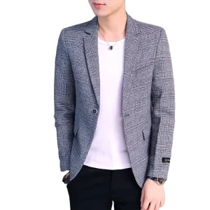 High Quality Men’s Suit Blazer Slim Fit Men Blazer Casual Coat Business Blazer Men Jacket