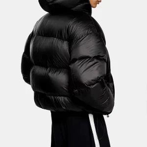 High Quality Men’s Winter Warm Coat Comfortable Fashion Hooded Bubble Puff Jacket Zipper Closure Down Coats