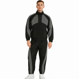 High Quality Nylon Jogging Suits Zip up Tracksuit Polyester Windbreaker Streetwear Tracksuit Men