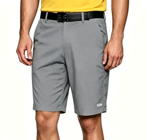 High Quality OEM Casual Men’s Golf Shorts Polyester Spandex Quick Dry Breakable Elastic Waist Pockets Style Sublimation Printing