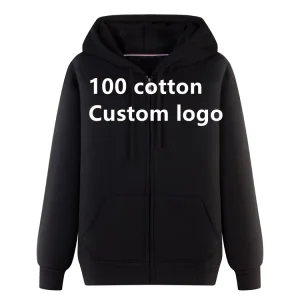 High Quality OEM Men’s Blank Hoodies With logo Printed Sweatshirts Pullover Distressed Hoodie Custom