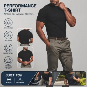 High Quality Performance Muscle Fit t Shirt for Men Raglan Sleeve Activewear Sports Style Fitness Workout Gym Men’s T shirts