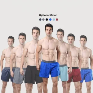 High Quality Polyester Spandex Quick Dry Mid Waist Stretchy Towel Loop Training Shorts Sportswear For Men Logo Printing