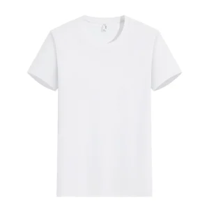 High Quality Solid Color Casual Men’s T shirt Knitted Polyester Cotton Blend Blank Design