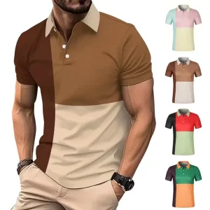 High Quality Solid Knitted Men’s for Shirt Embroidered Pocket Breathable Summer Cotton Short Sleeve T shirt