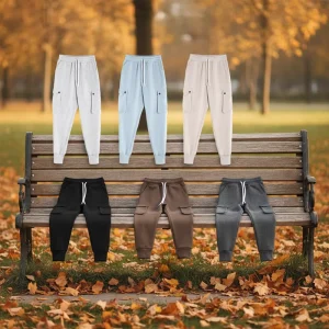 High Quality Sports and Leisure Cotton Polyester Comfortable Fabric Custom logo Factory Customized Men’s Casual Sports Pants