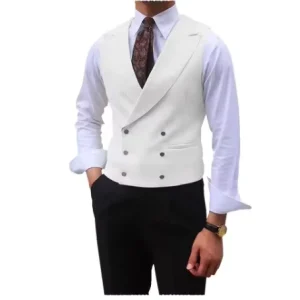 High Quality Summer Men’s Canvas Formal Business Vest Work Wear