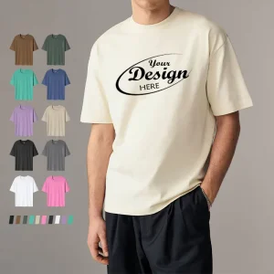 High Quality T shirt Custom Printing Custom Logo Dtg Printing 100% Cotton O neck T shirt 250g CE Certified