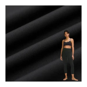 High Stretch Reversible Polyester Shark Skin Yoga Wear Lingerie Fabric Breathable Stretch Sports Fabric for Sports Lingerie Use