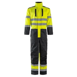 High Visibility Flame Retardant CE Certified Men’s Hi Vis Yellow Blue Workwear Safety Coverall