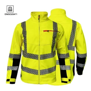 High Visibility Workwear Clothing Mens Jacket With Reflective Tape for Men