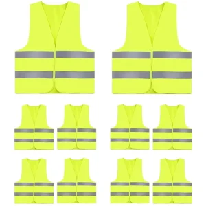 High Viz Saftery Vest Reflector Construction Road Traffic Safety Vest Gilet De Sécurité Jacket Workwear with Reflective Strip