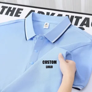 High quality Polo Shirts Pure Cotton Sweat-absorbent and Breathable Men’s Short Sleeves Embroidered Logo T shirts