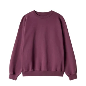 High-quality Solid Color Men’s Round Neck Sweatshirt High Street Heavyweight Comfortable Street Sports Shirt