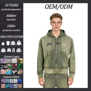 High street Pullover Hoodies Retro Acid washed Distressed Designer Hoodies Custom Trendy Men’s Hoodie Manufacturers