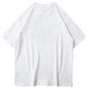 Hip Hop Oversize Solid Men’s T-Shirt Streetwear Harajuku Short Sleeve Cotton Loose Plus Size