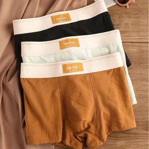 Hot Cotton Men’s Boxers Comfortable Breathable Mid-waist Man Underwear Plus Size Men’s Boxer