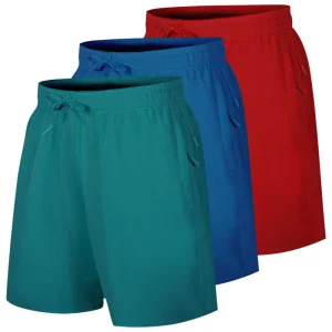 Hot Custom Summer Shorts Men Elastic Waist Running Solid Color Drawstring Swim Beach Shorts for Men