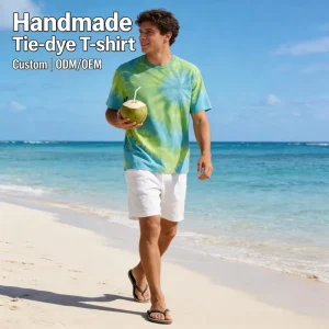 Huayi OEKO-TEX GOTS Custom Tie Dye T-Shirt Manufacturer OEM ODM Organic Cotton Private Label Apparel Factory for Global Brands