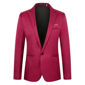 I-0709 Men’s Business Casual Suit European American Slim Fit Small Blazer Single Breasted for Weddings Cross-Border
