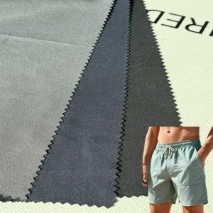 In Stock High Quality Waterproof Peach Skin Fabric for Men’s Swim Short