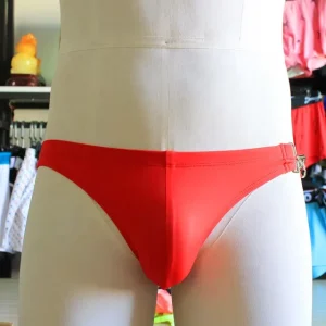 In Stock Men’s Trendy Swim Trunks Waterproof Adjustable Waist Mantel Buckle Quick Dry Plus Size Bikinis for Beach Wear