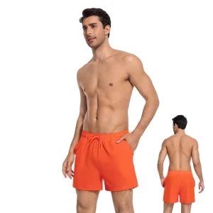 In Stock Tan Through Men’s Beach Short SwimWear 1 Piece Orange Color Swim Trunks Say Goodbye Tan Line