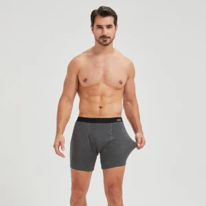 Incontinence Underwear for Men Leakproof Underwear Men 4 Layers Protection Moderate Heavy Super Absorbency Black Gray Navy Color