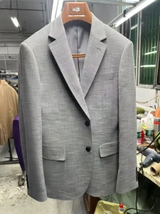 Italian Grey Men’s Slim Fit Business Suits Single Breasted Wedding Groom Blazer Prom Jacket Plus Size Breathable