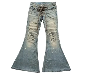 JL Men’s Casual Denim Jeans Spring Lightweight Cotton Spandex Straight Loose Elastic Mid Pencil Pants Breathable Eco-Friendly