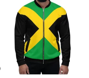 Jamaica Flag High quality Custom New Designs American Jackets for Stand up Collar Jacket