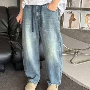 Jeans Factory Direct Sales Summer and Autumn Season New Slim Straight Boys Trousers Casual Breathable Wear Men’s Denim Jeans