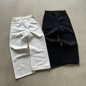 Jeans Homme Custom Baggy Denim Pant 15.5oz Bootcut Salvage Raw Boot Cut Japanese Selvedge Flared Denim Jean for Men