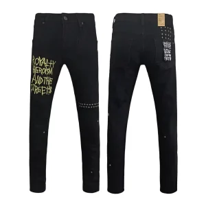 Jeans Men Straight Stacked Skinny Slim Fit Designer Jeans Denim Pants Streetpant Jeans Pants for Men