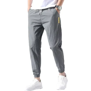 Jogger Mens Pants Summer Athletic Jogging Pants Drawstring Closure Sweatpants Sports Running