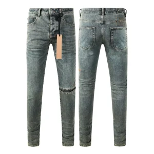 Kasubi Jeans Men Dark Blue Jeans Para Hombre Jeans Pants with Zipper on the Leg