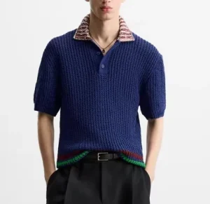 Knit Basic Wear Quarter Zip Pullover Men’s Knitwear 1/4 Zip Pullover Suéter Sueteres De Hombre Knitwear Homme Men’s Knitwear