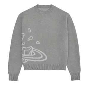 Knitwear Sweater Men Custom Jacquard Crew Neck Pullover Winter Cotton Long Sleeve Knit Sweater