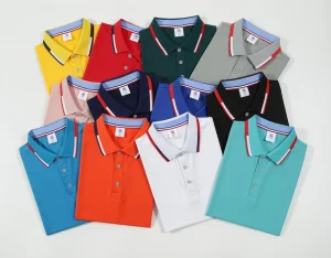 Lapel T-shirt 200gsm Skin-friendly and Comfortable Not Easily Deformable Moisture Wicking Embroidery Polo Shirt