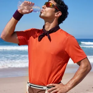 Lightweight Dry Fit Sports Solid T shirt Moisture Wicking Breathable Activewear Trail Running