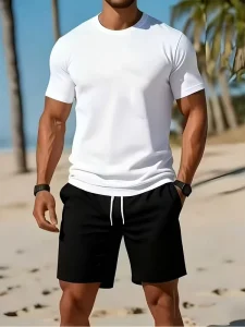 Lightweight Men’s Quick Dry Mesh Set Stay Cool Activewear for Workout and Leisure