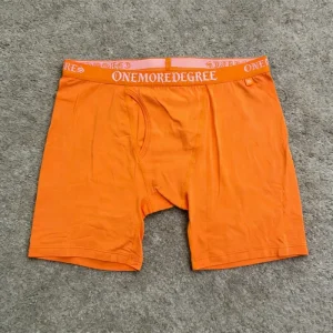 Logo Vivid Orange Design Woven Belt Underpants Men High Quality Underwear Custom Boxers Brief for Men