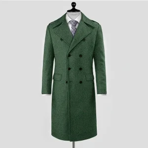 Long Double-breasted Winter Coats for Men Solid Color Men’s Jackets & Coats Coat Men