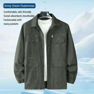 Long Sleeve Anti-scalding Wear-resistant Breathable Cotton Work Fashion Men’s Comfortable Workwear