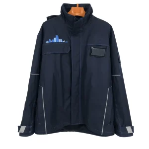 Longway OEM Polyester Nylon Canvas 95% Hooded Black Men’s Winter Parkas Casual Plus Size Breathable Windbreaker Coat Zipper